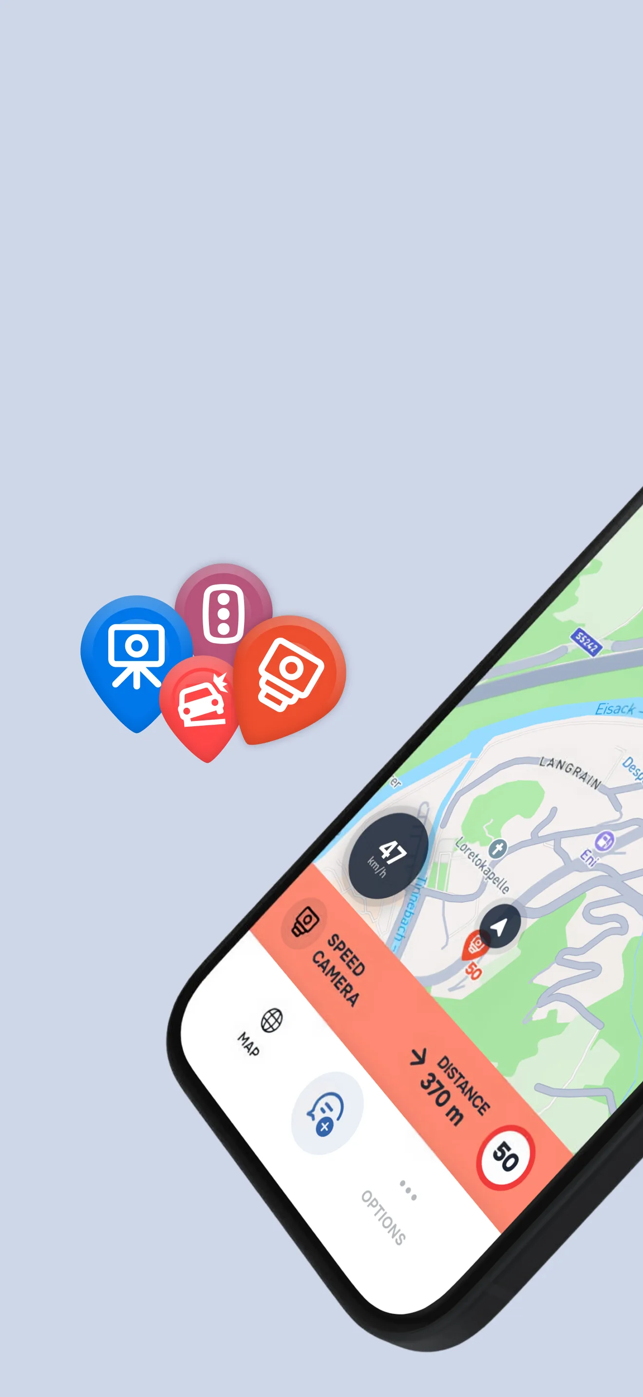 Real-time road alerts in Europe